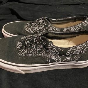 Bandana print black/white Vans